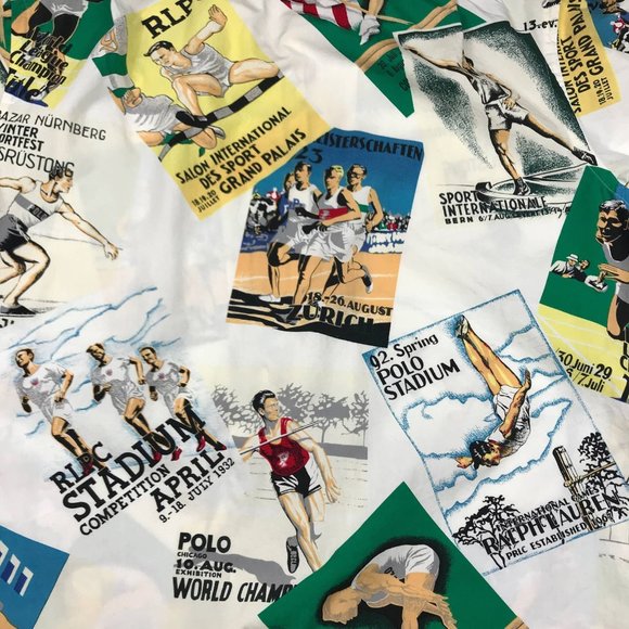 Vintage 1992 Polo Ralph Lauren RLPC Stadium button down shirt size L - Picture 6 of 6